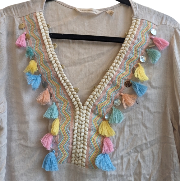 Soft Surroundings Clementine Tassel Tunic - Picture 8 of 9